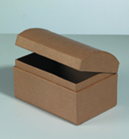 Karton-Schatztruhe 12x8x7,5cm